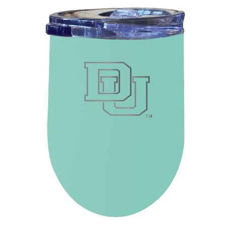 R & R IMPORTS R & R Imports ITWE-C-DEN20S University of Denver Pioneers 12 oz Insulated Wine Stainless Steel Tumbler; Seafoam ITWE-C-DEN20S